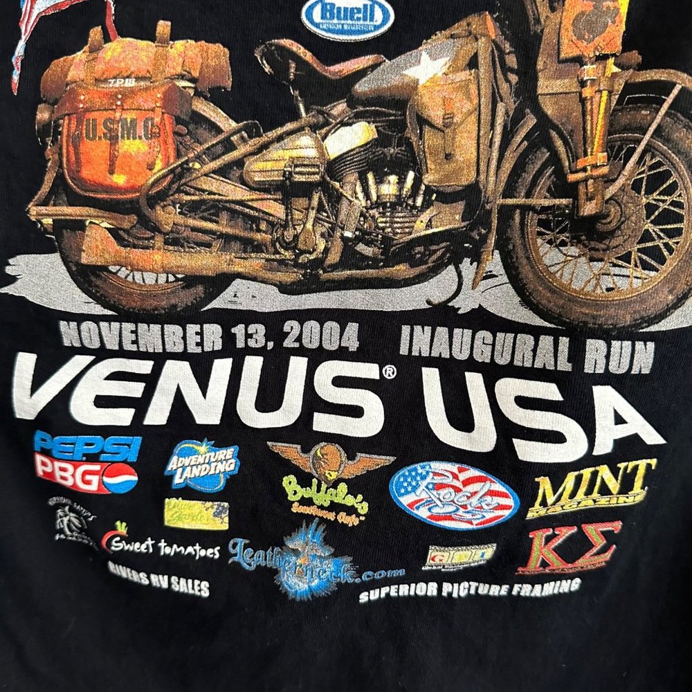 Harley-Davidson Toys For Tots 2004 Black Graphic T Shirt Fruit of Loom Men's M - Picture 4 of 10